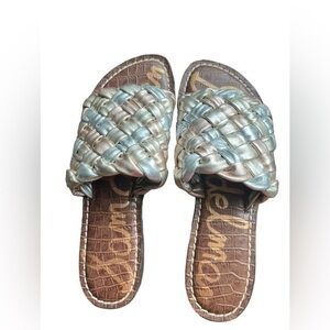 Sandals Sam Edelman Griffin Woven Slides size 7.